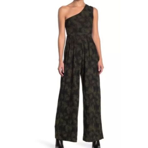Free People Maya One Shoulder Jumpsuit‎ Sz M NWT - Picture 4 of 12